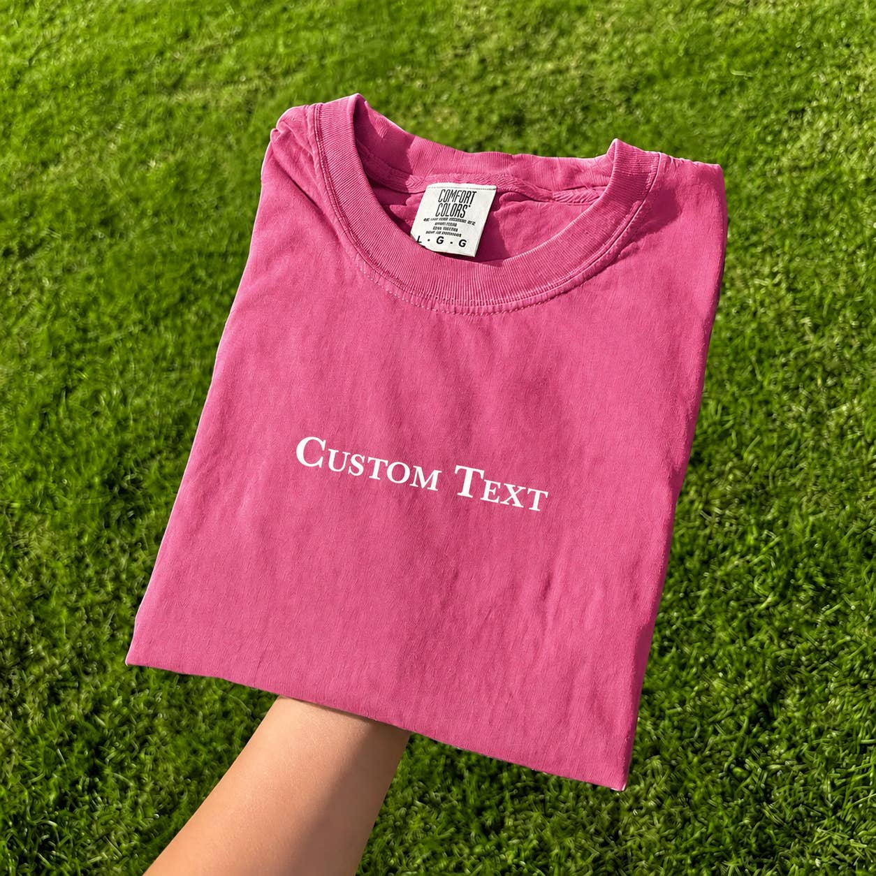 Wholesale Custom Text Personalized Comfort Colors T-shirt
