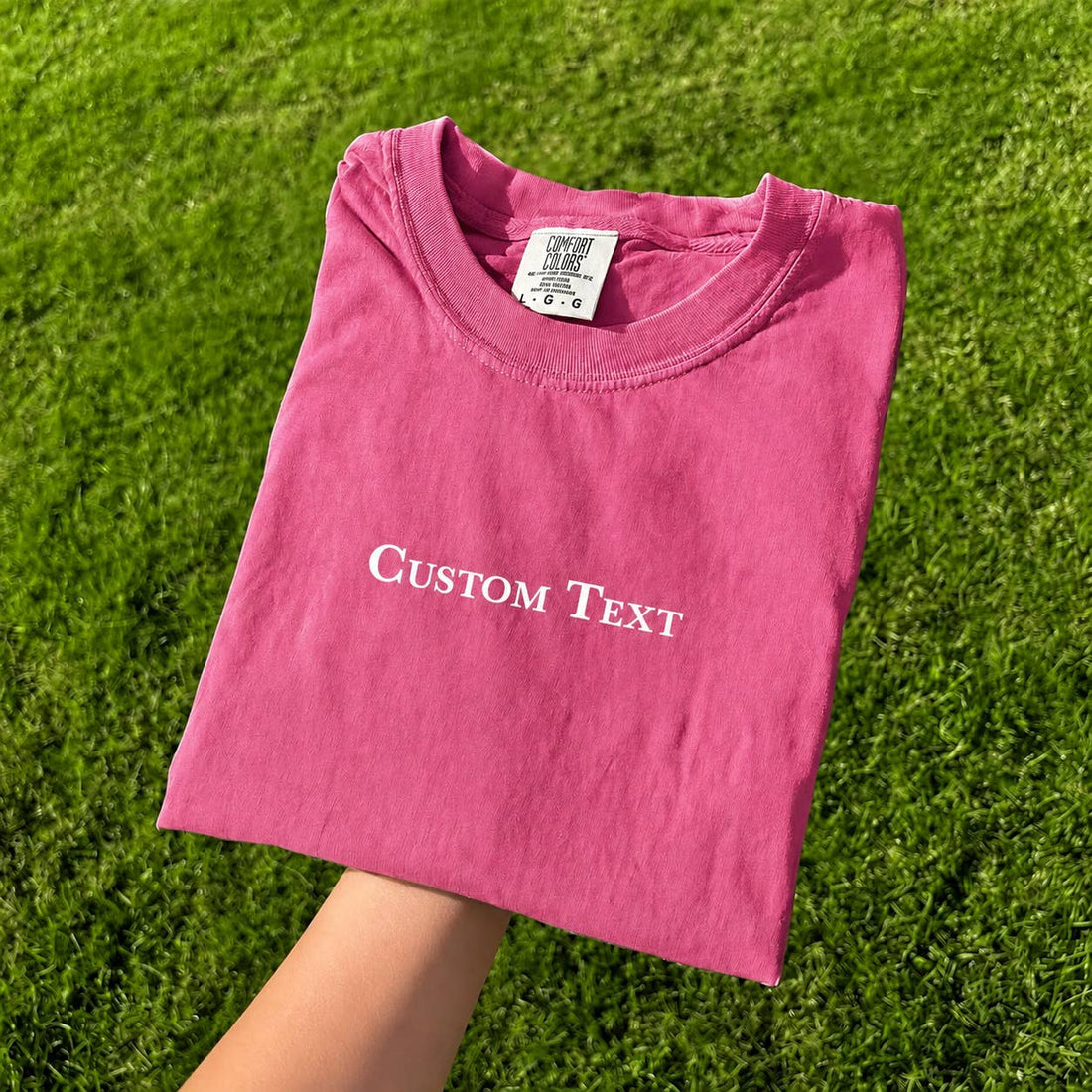 Wholesale Custom Text Personalized Comfort Colors T-shirt