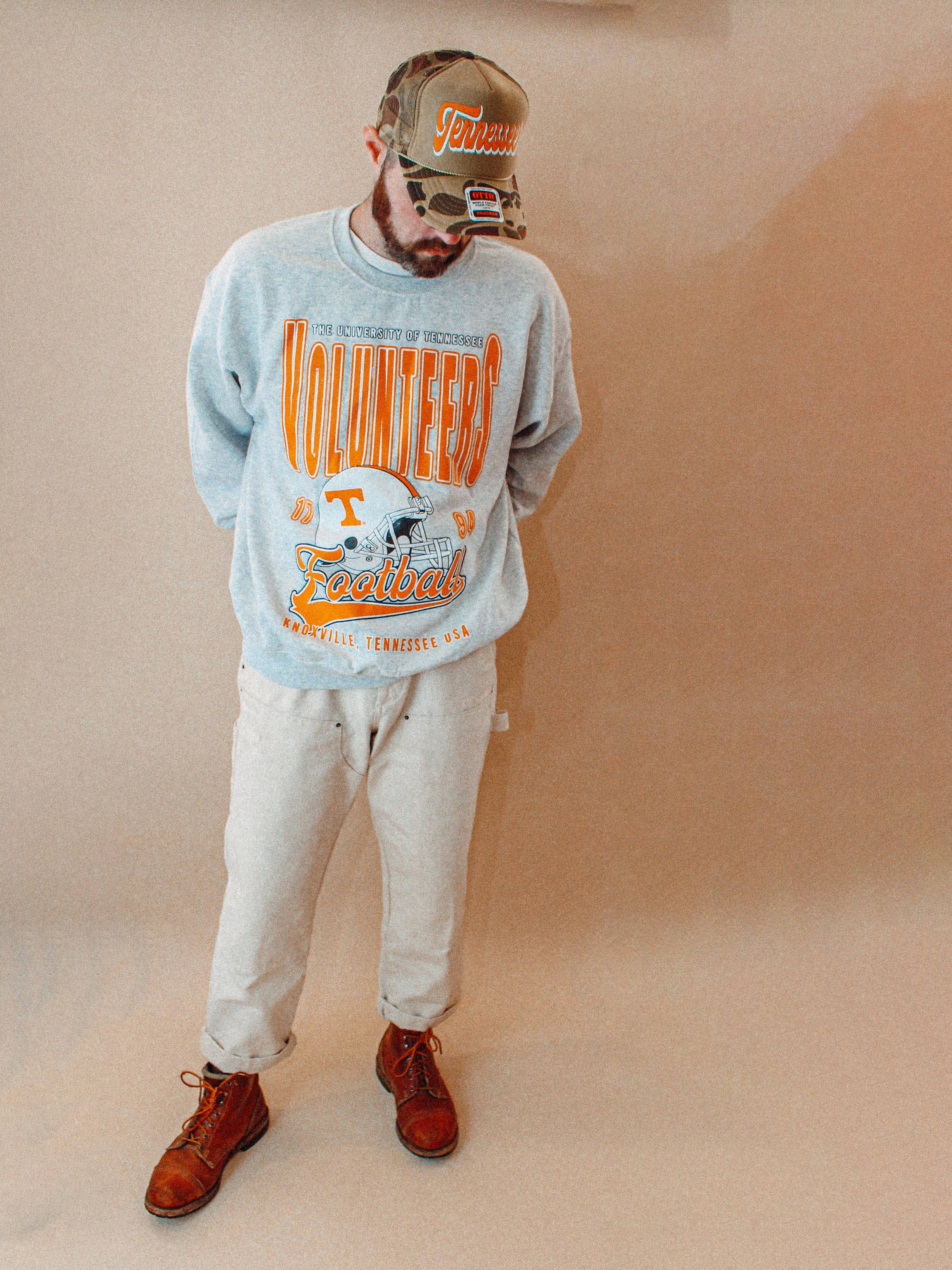 Tennessee Volunteers Football Boxy Cotton 90's Sweatshirt