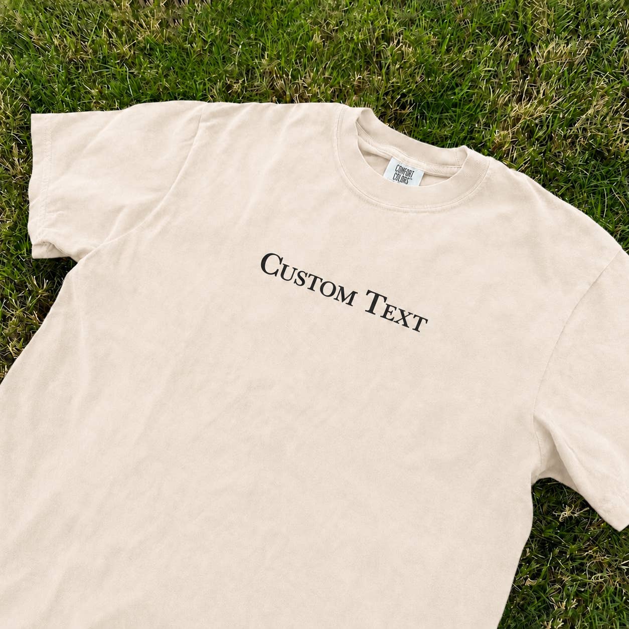 Wholesale Custom Text Personalized Comfort Colors T-shirt