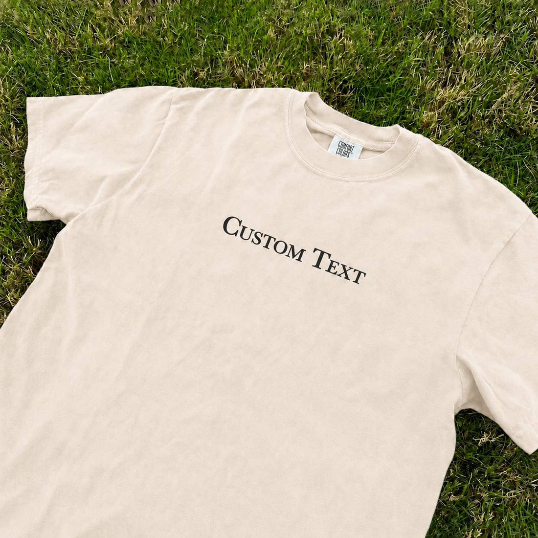 Wholesale Custom Text Personalized Comfort Colors T-shirt