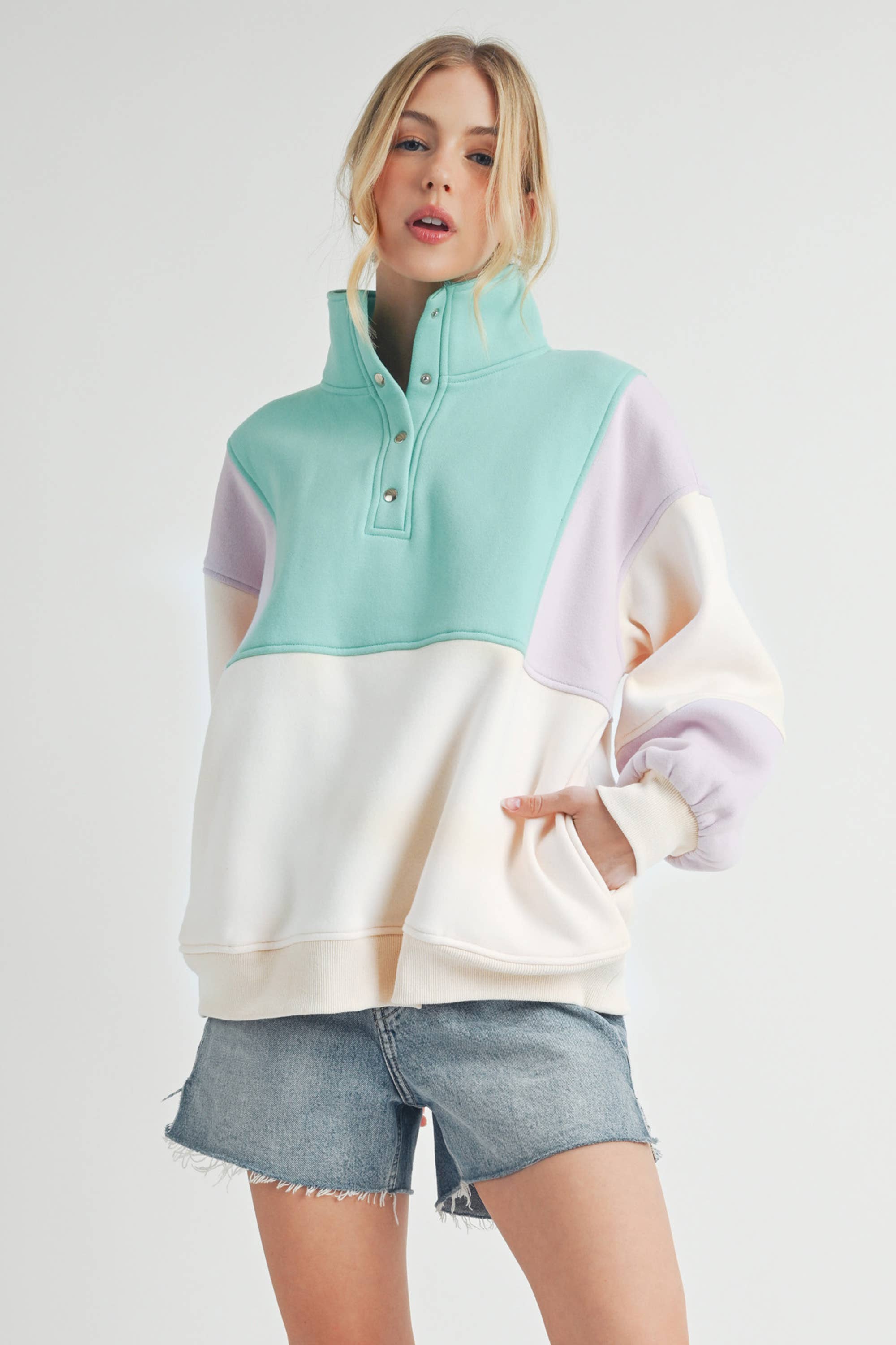 Colorblock Pullover
