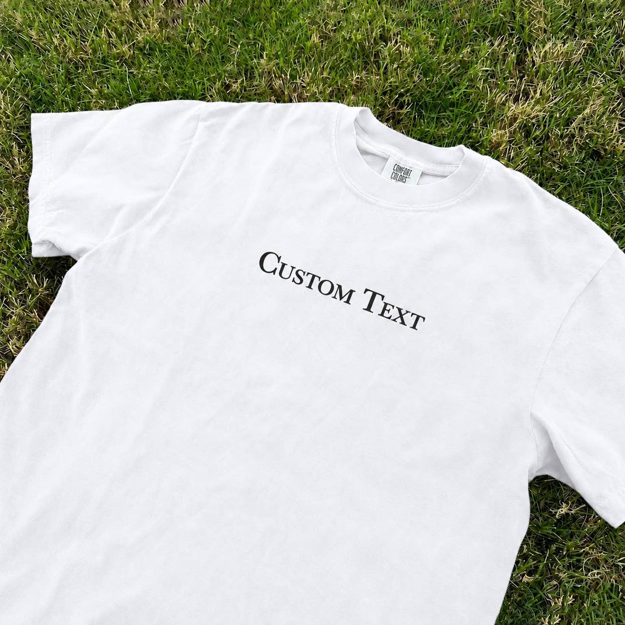Wholesale Custom Text Personalized Comfort Colors T-shirt