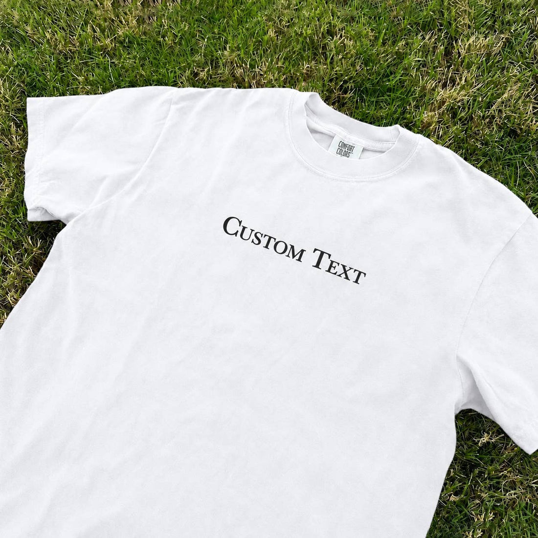 Wholesale Custom Text Personalized Comfort Colors T-shirt
