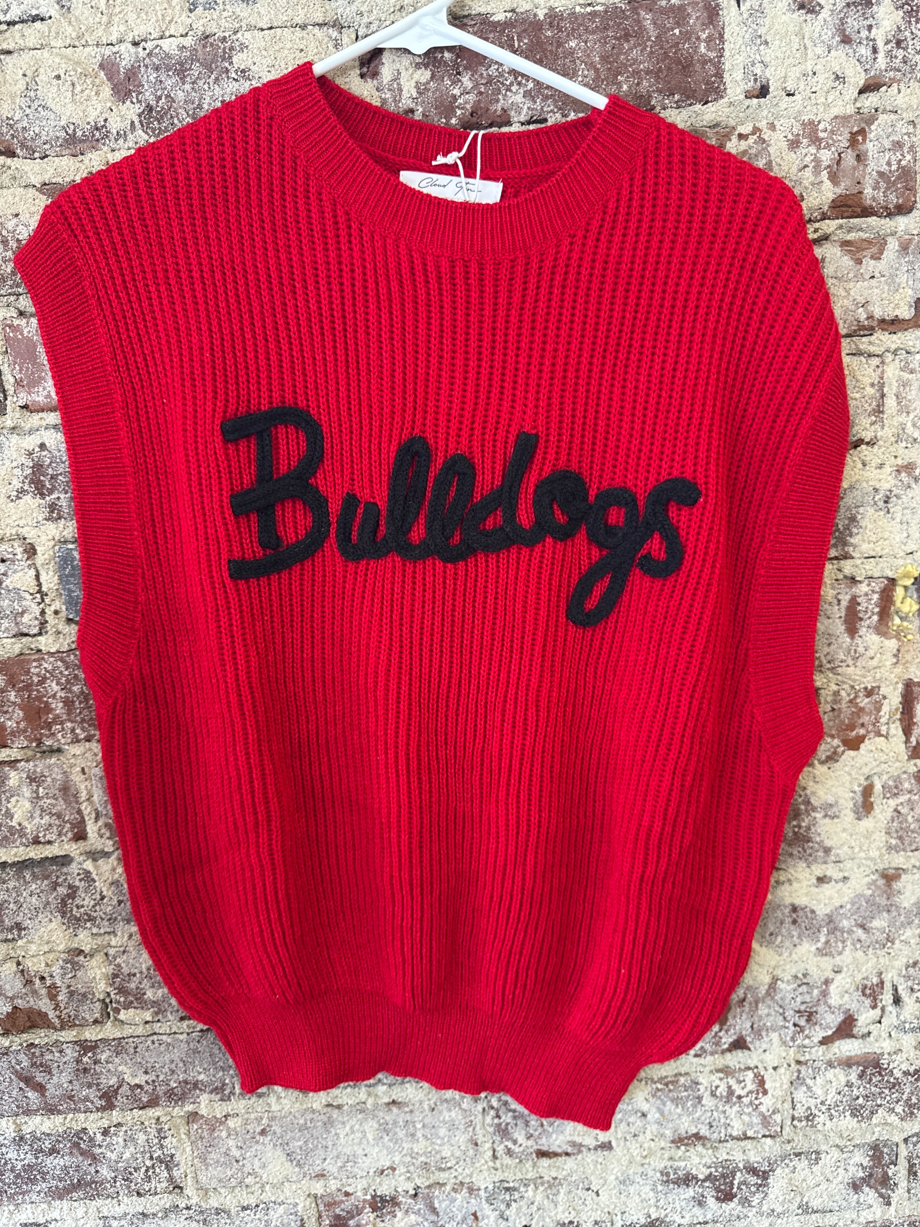 Bulldogs Knit Sweater Vest