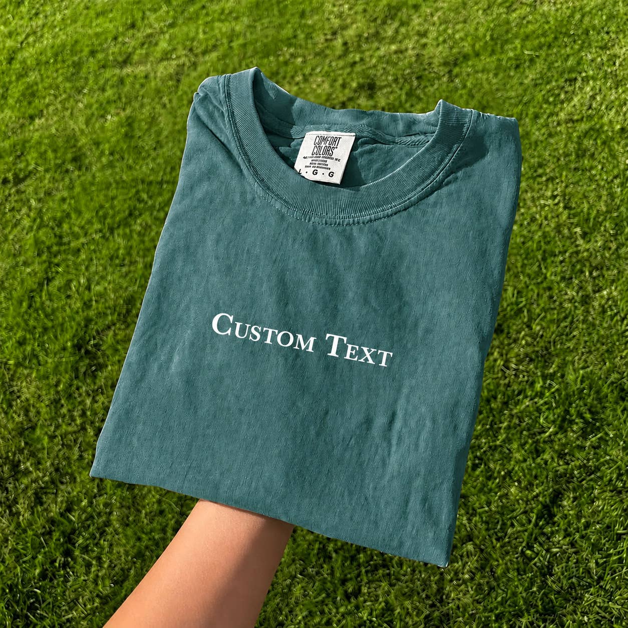 Wholesale Custom Text Personalized Comfort Colors T-shirt