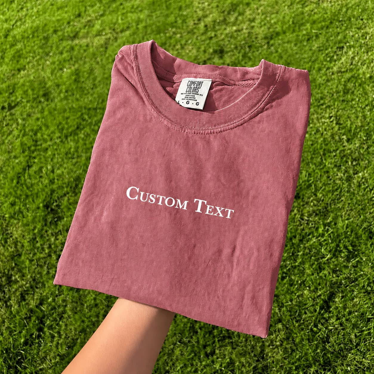 Wholesale Custom Text Personalized Comfort Colors T-shirt