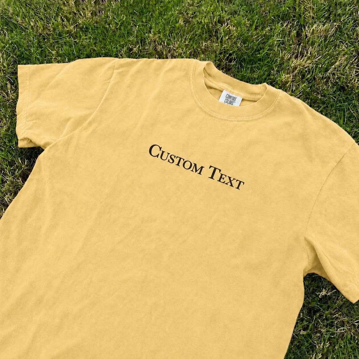 Wholesale Custom Text Personalized Comfort Colors T-shirt