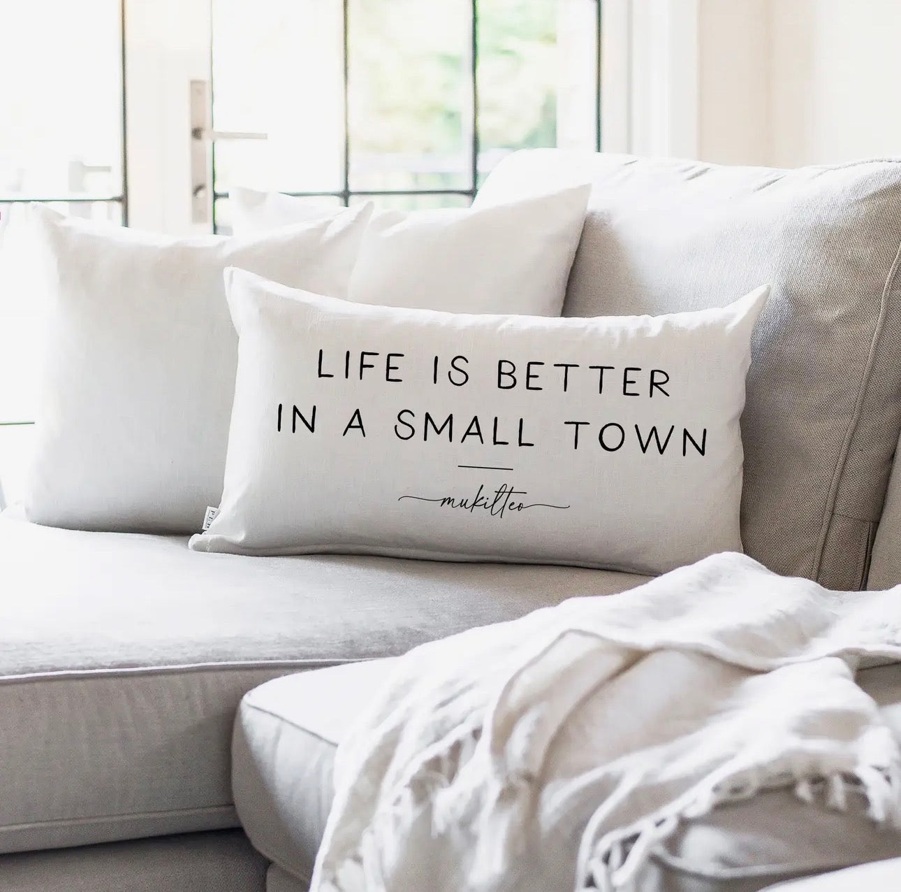 Better in a Small Town Custom Pillow