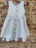 Gingham Blue Dress