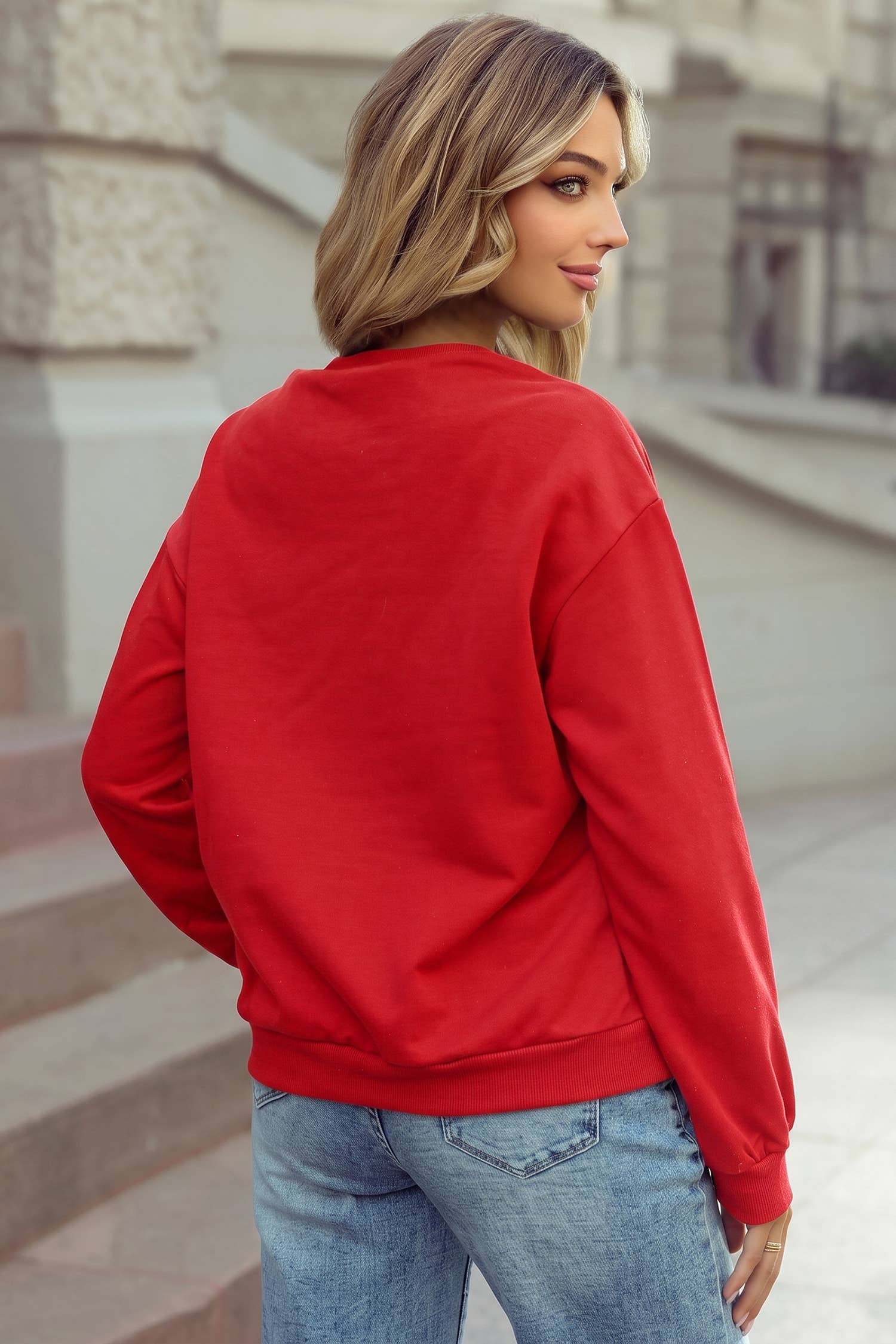 Gingham Stars Lace Applique Game Day Sweatshirt S–4X
