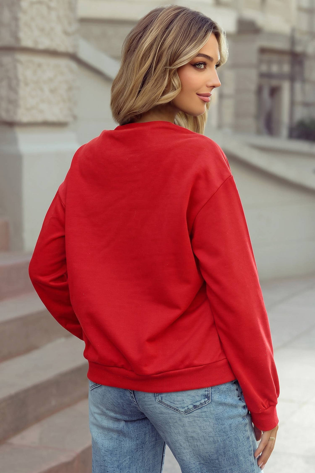 Gingham Stars Lace Applique Game Day Sweatshirt S–4X